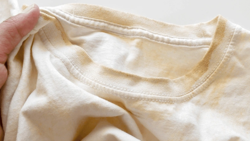 The concept of how to remove deep stains from clothes or fabric.